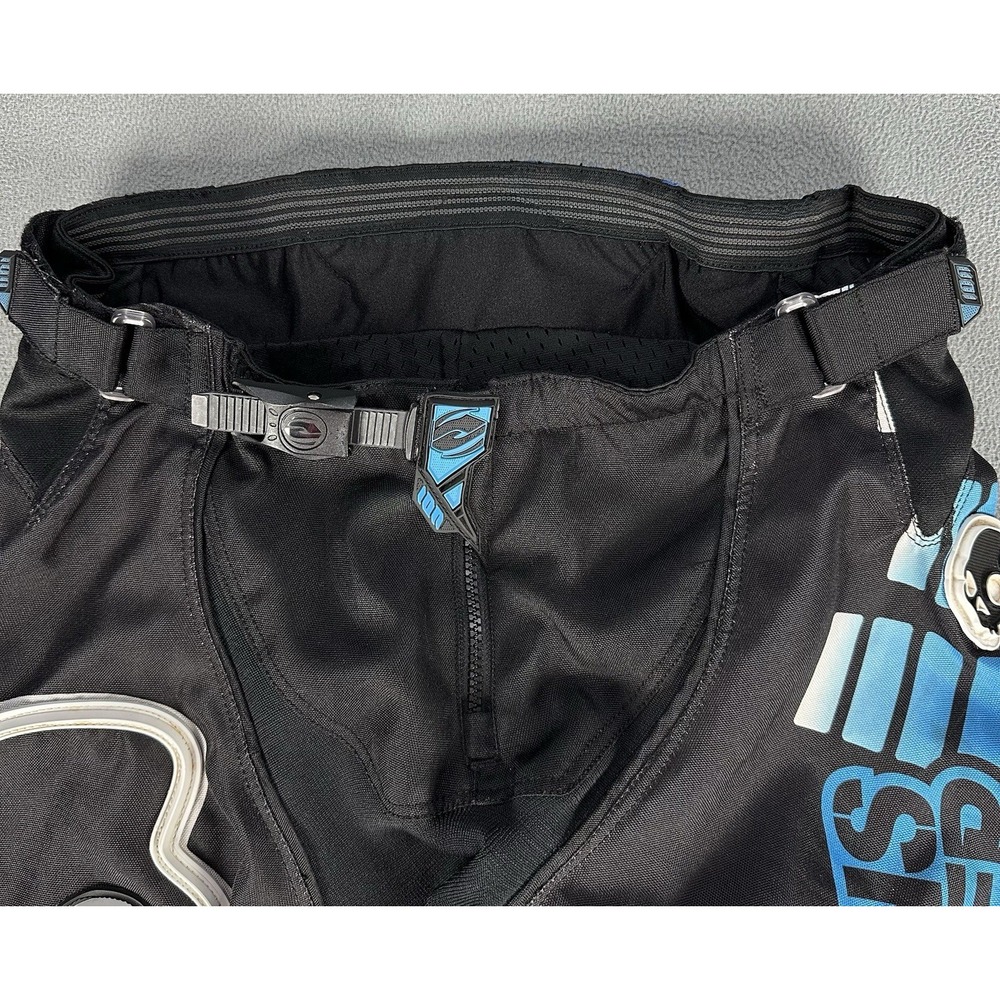 Answer Racing Skullcandy Motocross Pants Mens 34 Blue Black Y2K Moto Racing BMX - Picture 5 of 8